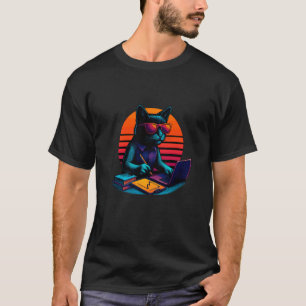Camiseta Modelos de gato retro Soluciones Investigación de 
