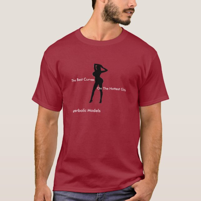 Camiseta Modelos hiperbólicos (rojo para hombre de la (Anverso)