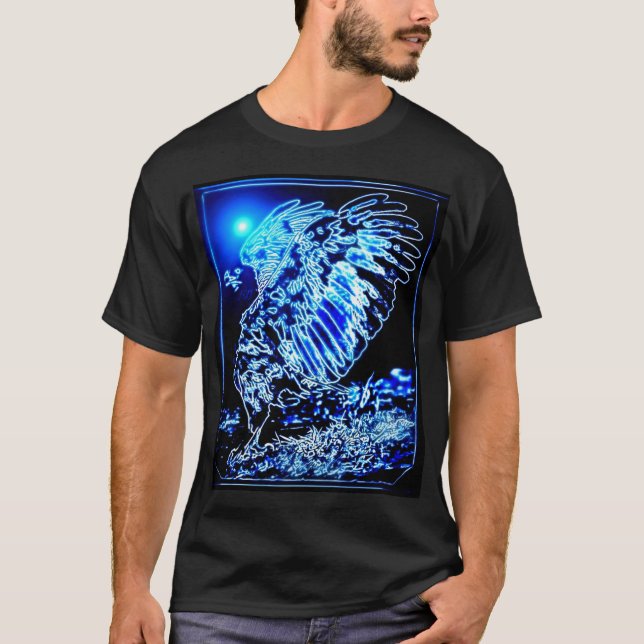 Camiseta Modelos para aves: Águila aumentada 01-01 (Anverso)