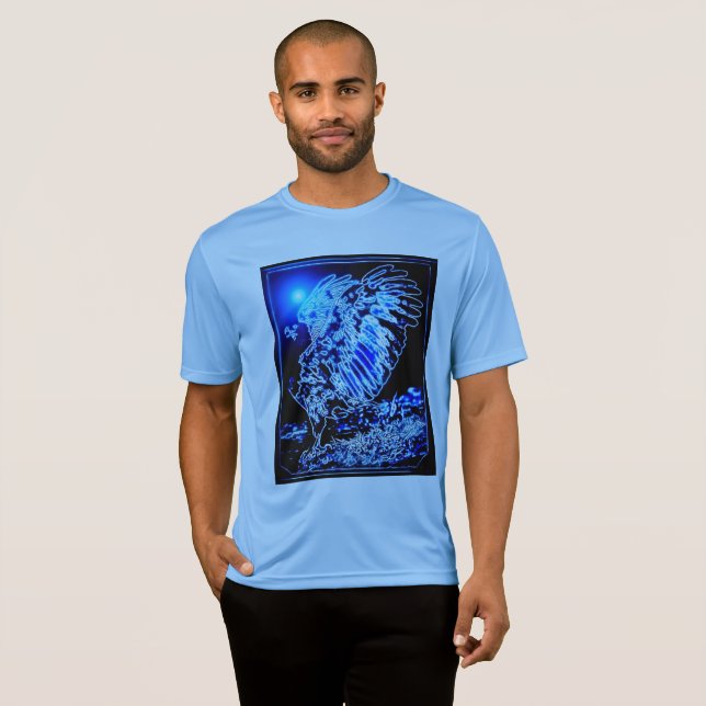 Camiseta Modelos para aves: Águila aumentada 01-01 (Anverso completo)