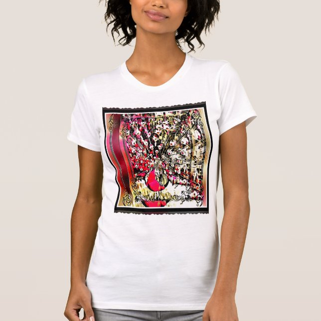 Camiseta Modelos para aves: Peacocks Bonito 01 (Anverso)