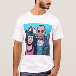 Camiseta Modern American Gothic Art - Grant Woods Inspired