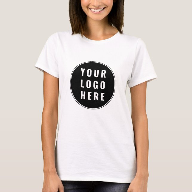 Camiseta Modern Business Logo Employees Staff Custom (Anverso)