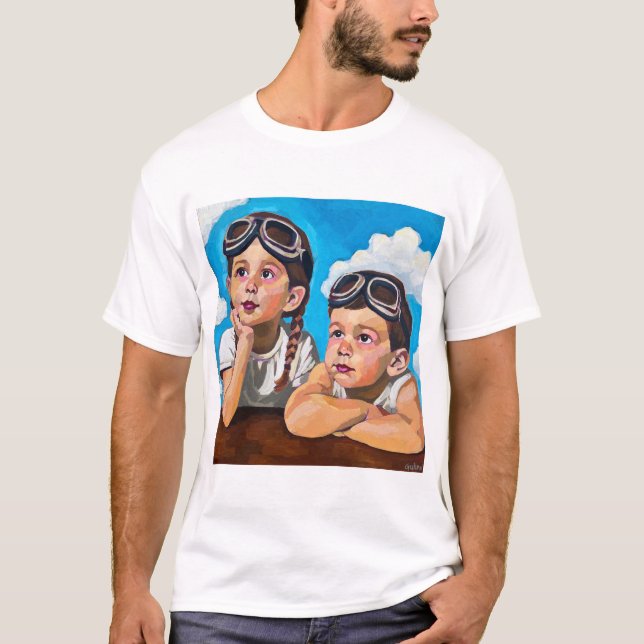 Camiseta Modern Cherub Painting - Inspired by Rembrandt (Anverso)