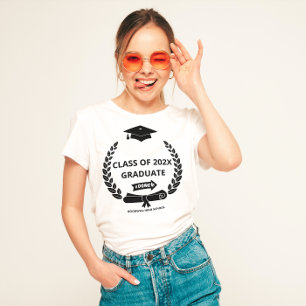Camiseta Modern Custom Graduate Class of School Graduation