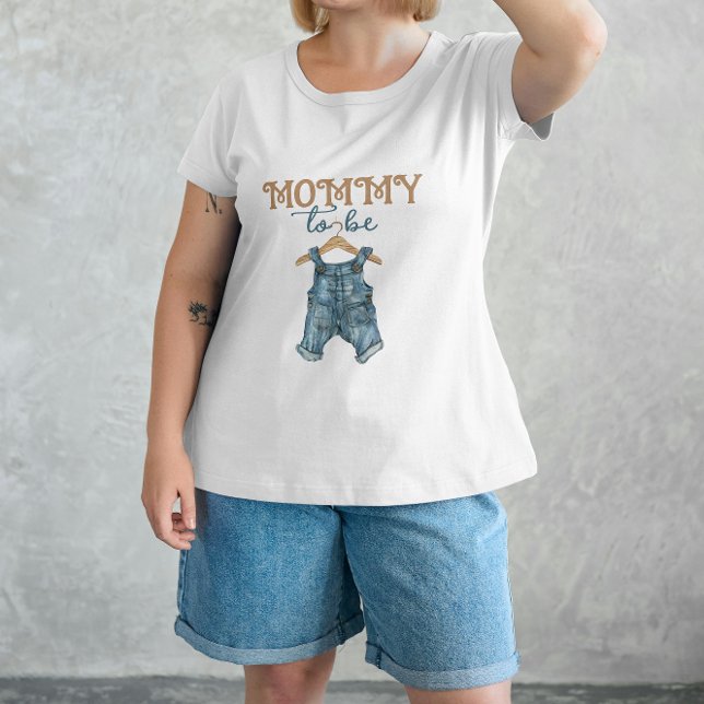 Camiseta Modern Denim Boy Blue Jean Baby Shower (Subido por el creador)