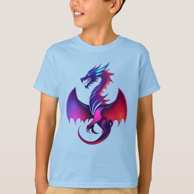 Camiseta "Modern Dragon Emblem" diseñado (Anverso)
