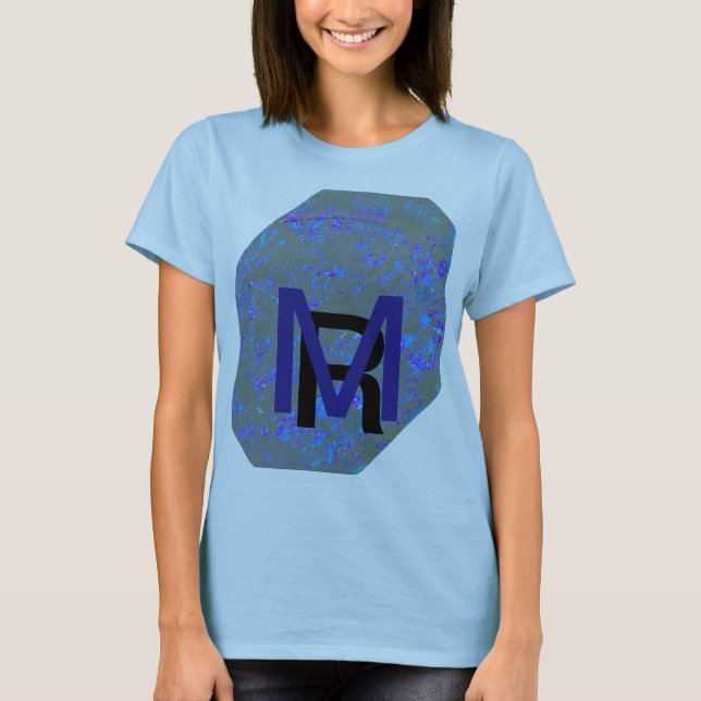 Camiseta Modern_elegante_theResumen art_BLUE (Anverso)