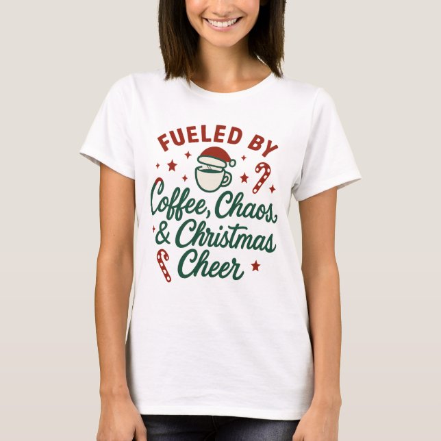 Camiseta Modern Funny Christmas Typography Art (Anverso)