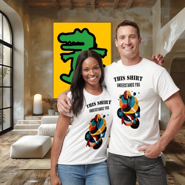 Camiseta Modern Geometric Art – Abstract Intelligent Humor (Subido por el creador)