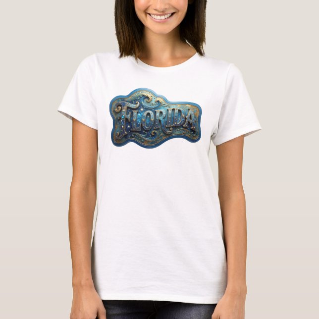 Camiseta Modern Gold FLORIDA (Anverso)