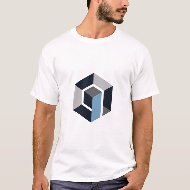 Camiseta Modern Hexagon Geometric Abstract Minimalist Tee (Anverso)
