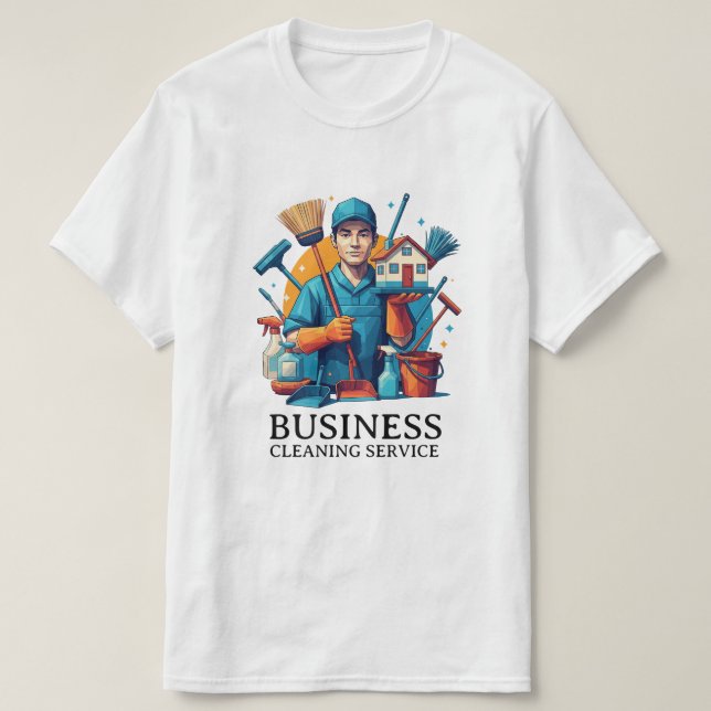 Camiseta Modern House Cleaning Maid Service Housekeeping (Diseño del anverso)