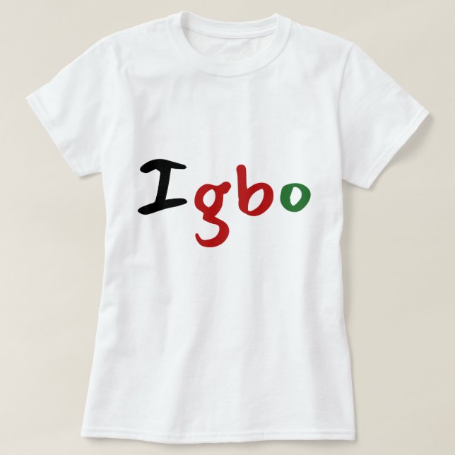 Camiseta Modern Igbo Trendy (Diseño del anverso)