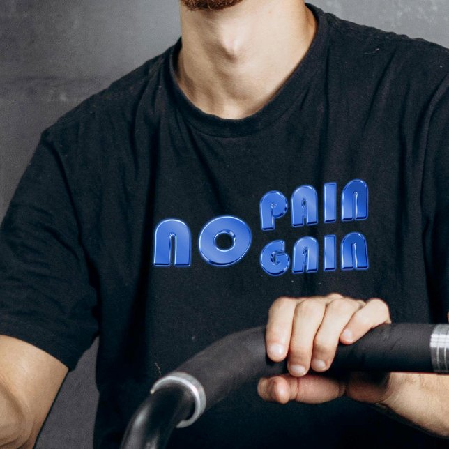 Camiseta Modern Minimalist No Pain No Gain Fitness Gym  (Subido por el creador)