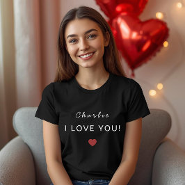 Camiseta Modern Personalized Valentine Women’s T-Shirt