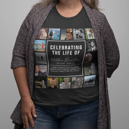 Camiseta Modern Picture Collage In Loving Memory Memorial