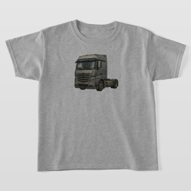 Camiseta Modern Semi Truck Watercolor Illustration (Distribución)