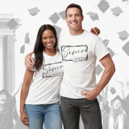 Camiseta Modern Senior 2025 Black Script