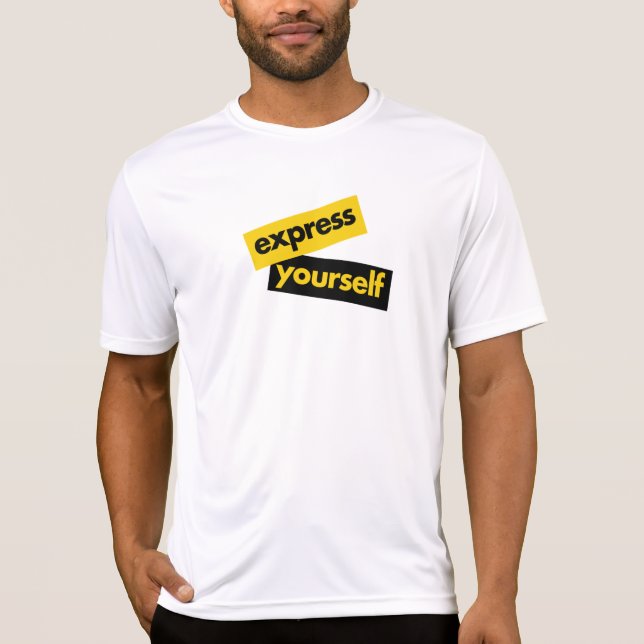 Camiseta Modern, vibrant, bold graphic of Express Yourself (Anverso)