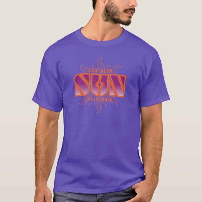 Camiseta Modern Vintage Purple So-Cal Sun (Anverso)