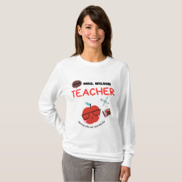 Camiseta Modern With personalized name for teacher