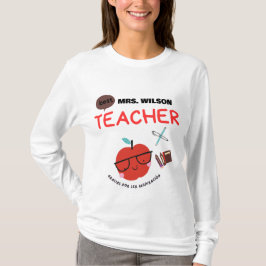 Camiseta Modern With personalized name for teacher