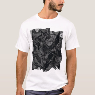 Camiseta moderna abstracta de streetwear masculino