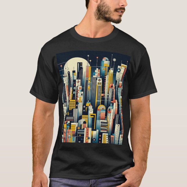 Camiseta Moderna ciudad 2 (Anverso)