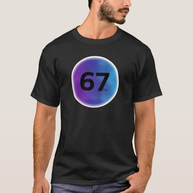 Camiseta moderna con eslogan circular y nebulosa a (Anverso)