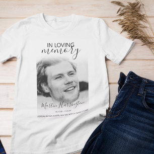 Camiseta moderna con foto de recuerdo