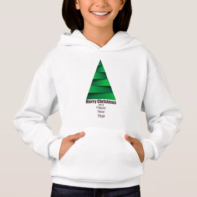 Camiseta moderna de árbol de Navidad (Anverso)