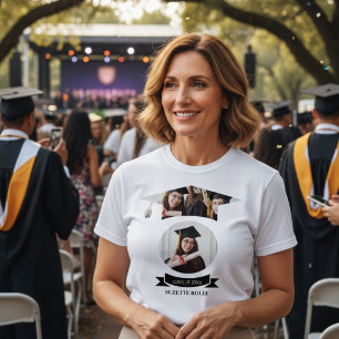 Camiseta moderna de graduación para mamá orgullosa