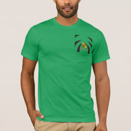 Camiseta moderna de oro negro verde