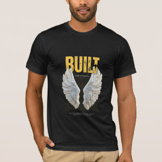 Camiseta moderna de streetwear negra y amarilla