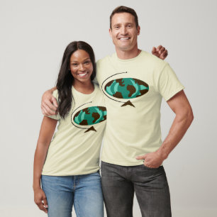 Camiseta moderna del arte del globo de los