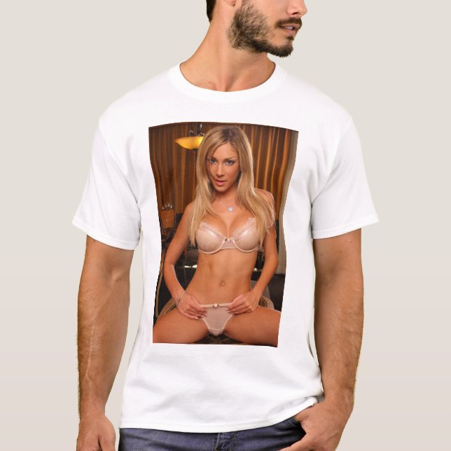 Camiseta moderna del chica Pin-Para arriba de la (Anverso)