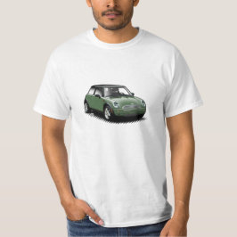 Camiseta moderna del coche del verde británico de