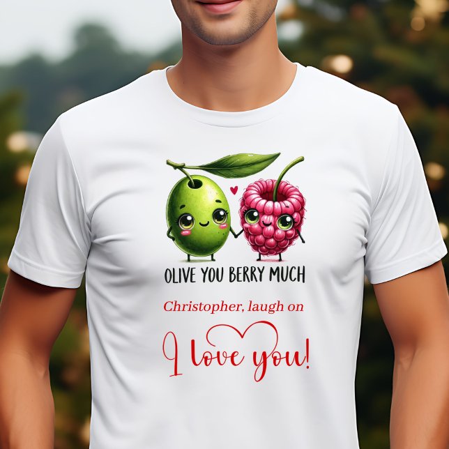 Camiseta moderna del día de San Valentín con comid (Modern Valentine Funny Food Love Quote T-Shirt)