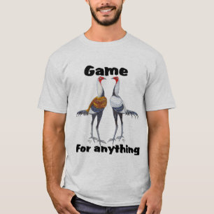 Camiseta moderna del gallo de juego