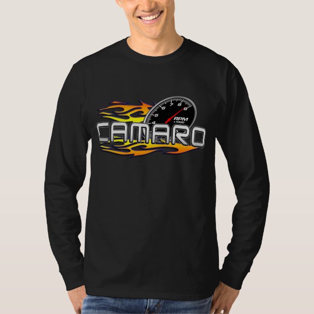 Camiseta moderna del tacómetro de Camaro (Anverso)