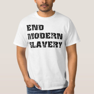 Camiseta moderna del valor de la esclavitud del