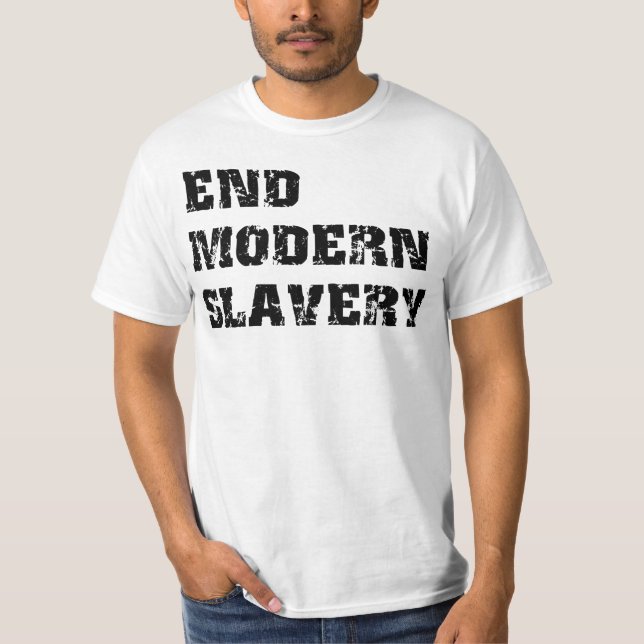 Camiseta moderna del valor de la esclavitud del (Anverso)