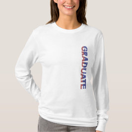 Camiseta Moderna fiesta estadounidense de graduación de tip