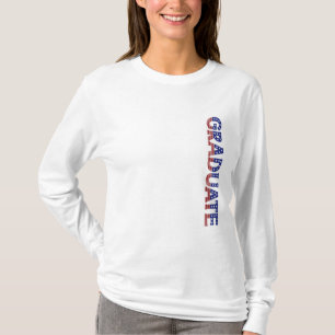 Camiseta Moderna fiesta estadounidense de graduación de tip