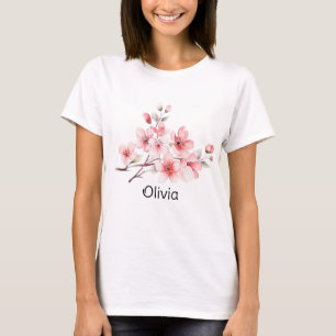 Camiseta Moderna floración Sakura Spring giratoria giratori