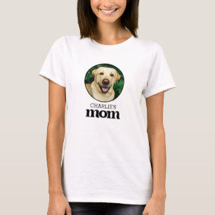 Camiseta Moderna foto de Personalizado de mamá, Mascota sim