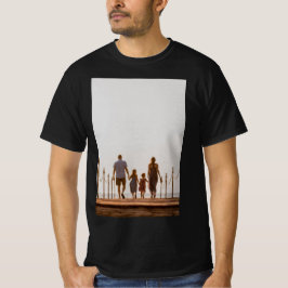 Camiseta Moderna Foto Personalizada Familia Personalizada