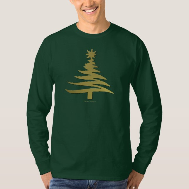 Camiseta Moderna galería de símbolos de árbol de Navidad Im (Anverso)