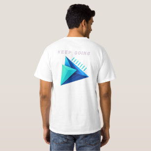 Camiseta moderna geométrica 3D Sigue Adelante